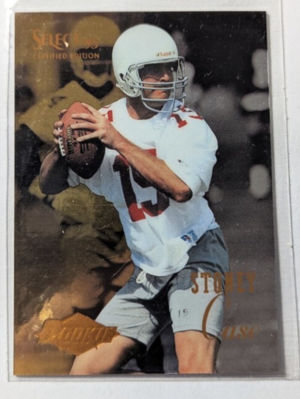 1995 PINNACLE SELECT CERTIFIED EDITION  STONEY CASE  ROOKIE  FOOTBALL CARD 109